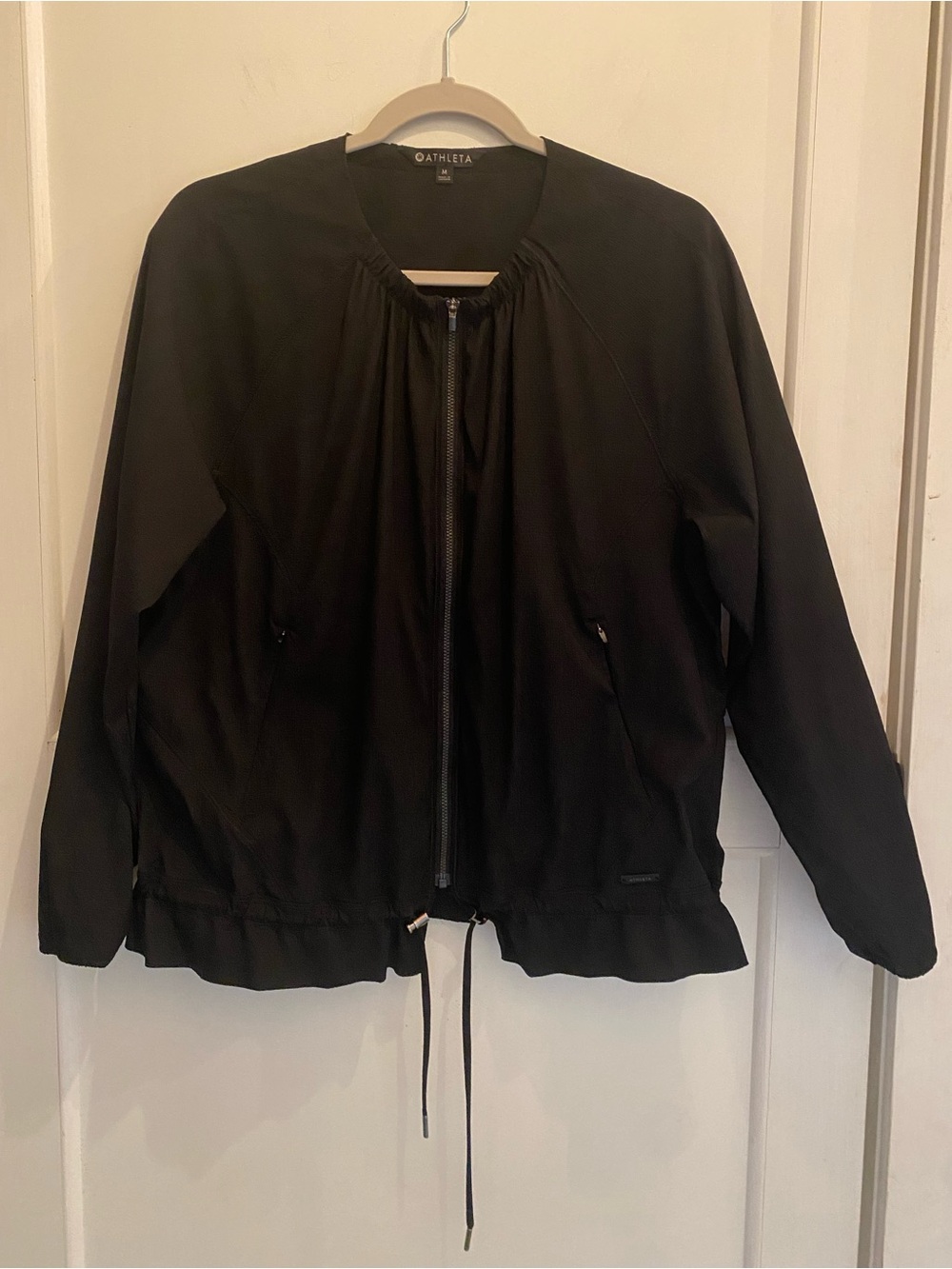 Athleta Black Women's Ultra-Lightweight Bomber Jacket